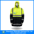 Hi Vis Safety 5 en 1 chaqueta con cinta reflectante de 3 m